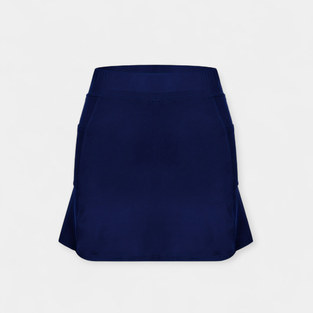 Pantalones cortos de cintura alta con falda