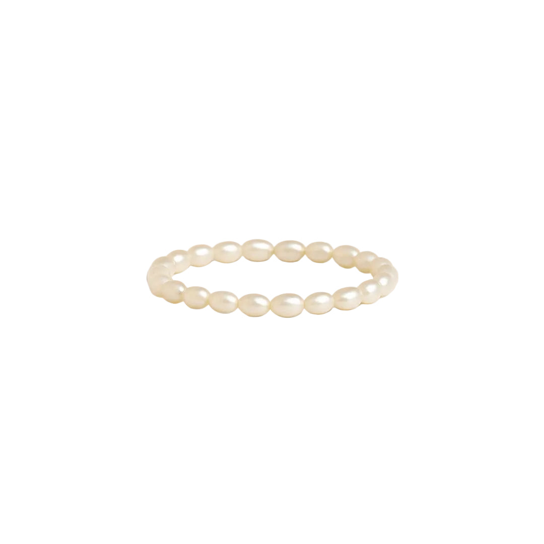 ANILLO VALENTINO COSTA ARO DE PERLAS BLANCAS