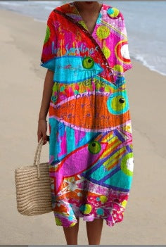 Vestido Boho Mediterráneo
