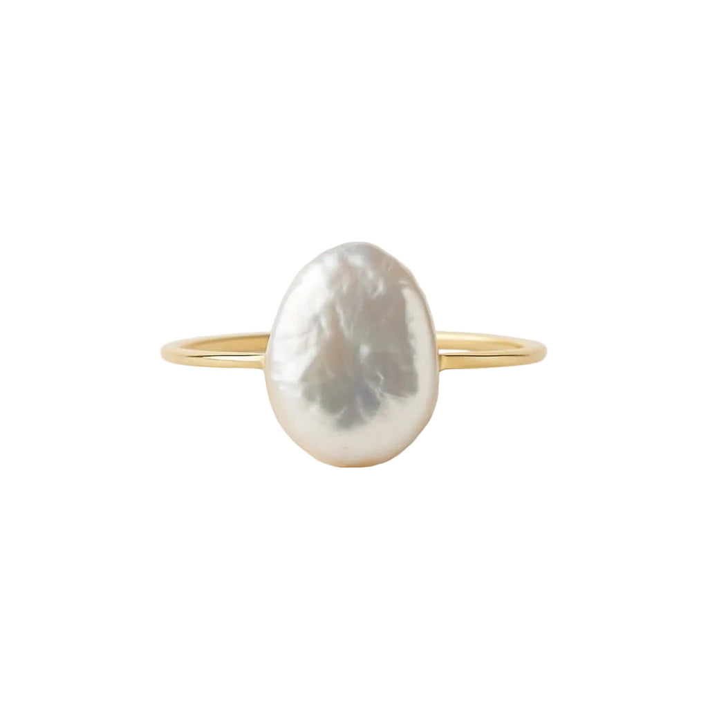 ANILLO VALENTINO COSTA OVALADO CON PERLA NATURAL