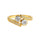 ANILLO VALENTINO COSTA DOBLE ARO CON CIRCONITAS ENGASTADAS