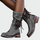 Ana | Botines De Piel Gris Con Cordones Y TacónPulidoMarta