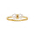 ANILLO VALENTINO COSTA PERLA DOBLE CON CIRCONITA