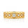 ANILLO VALENTINO COSTA ENTRELAZADO DORADO CON CIRCONITA CENTRAL