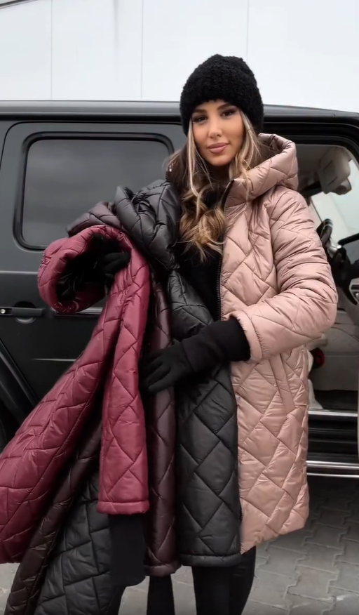 Martina | Elegante chaqueta de plumón acolchada con capucha