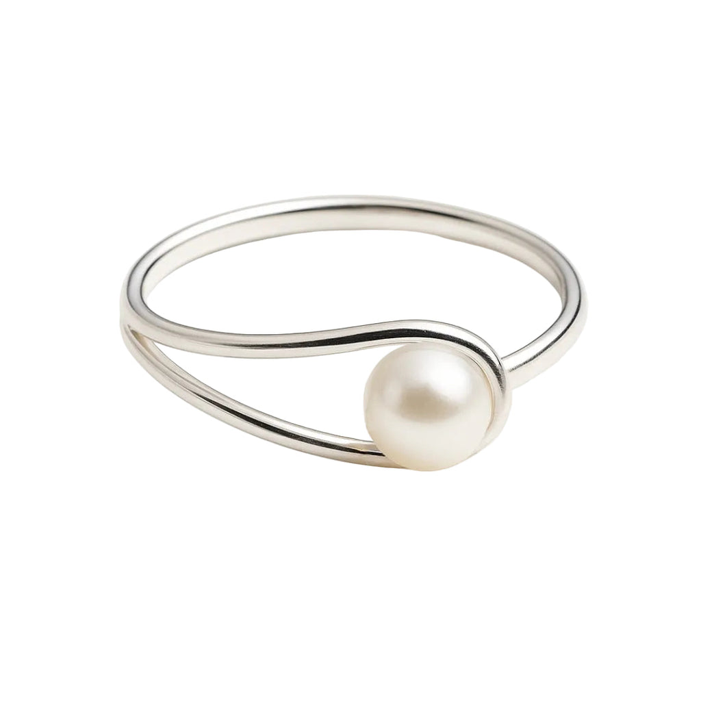 ANILLO VALENTINO COSTA PERLA ENVOLVENTE PLATEADO