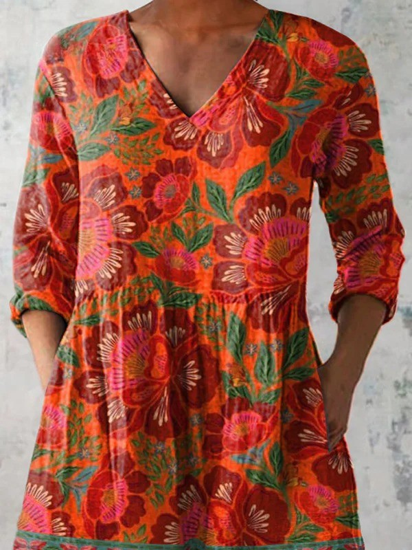 Felicidad | Camisa Larga de Cuello en V
