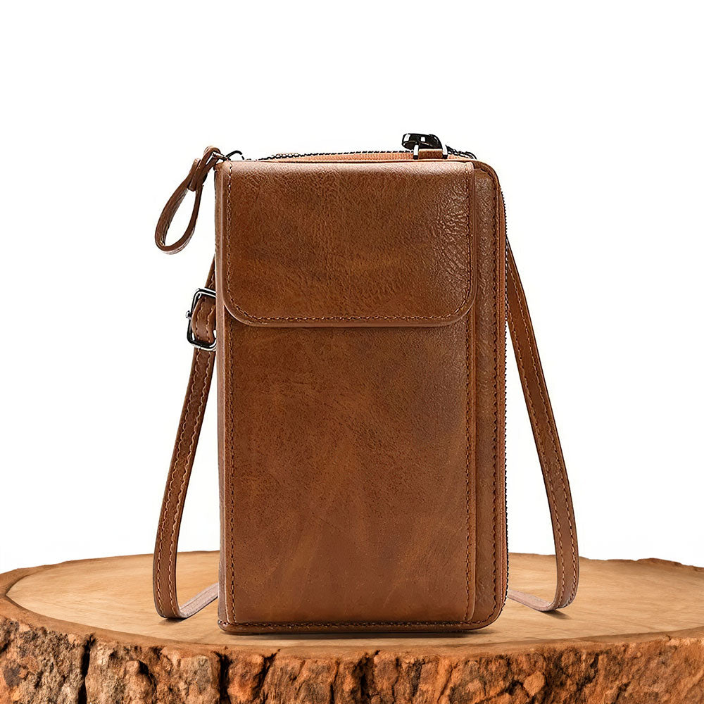MINI BOLSO EN PIEL NATURAL