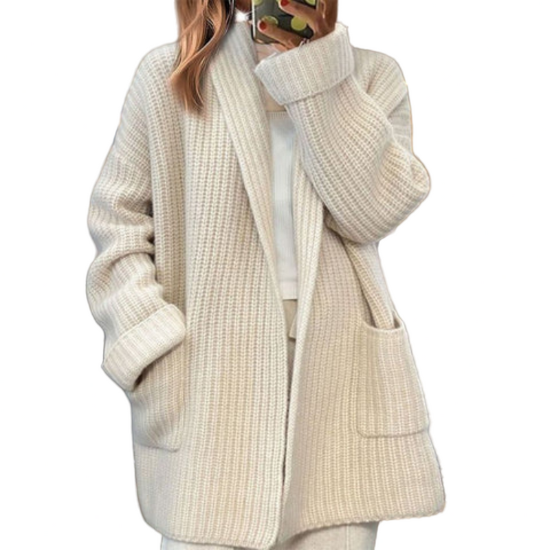 Kiandra | Chaqueta de Punto de Lana con Bolsillos