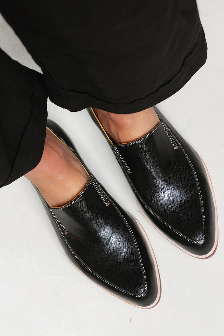 SOFÍA™ | MOCASINES PATCHWORK NEGROS