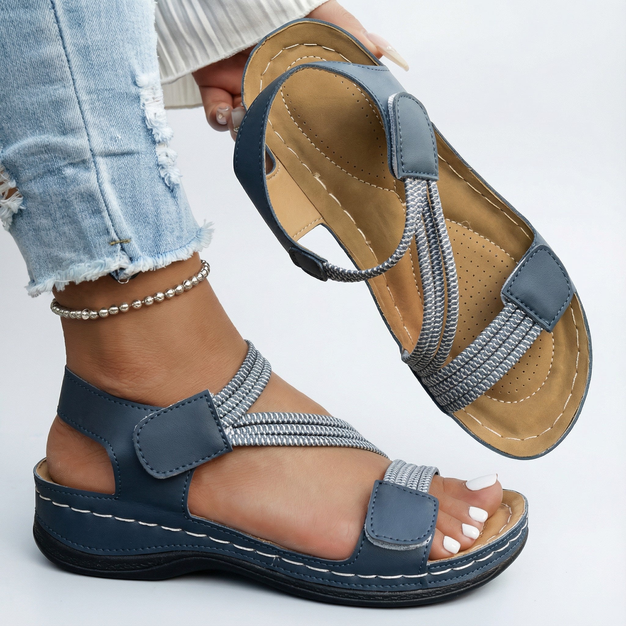 JULIETA | SANDALIAS DE CONFORT LIGERO AJUSTABLE