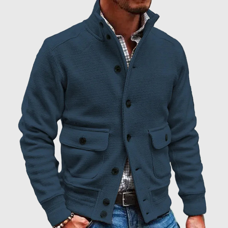 Diego | Chaqueta Sólida de Cuello Alto