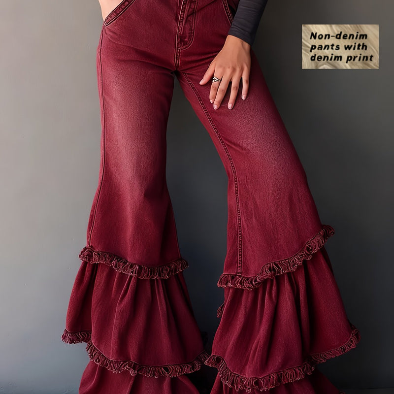 PANTALÓN CASUAL FLARE MINIMAL