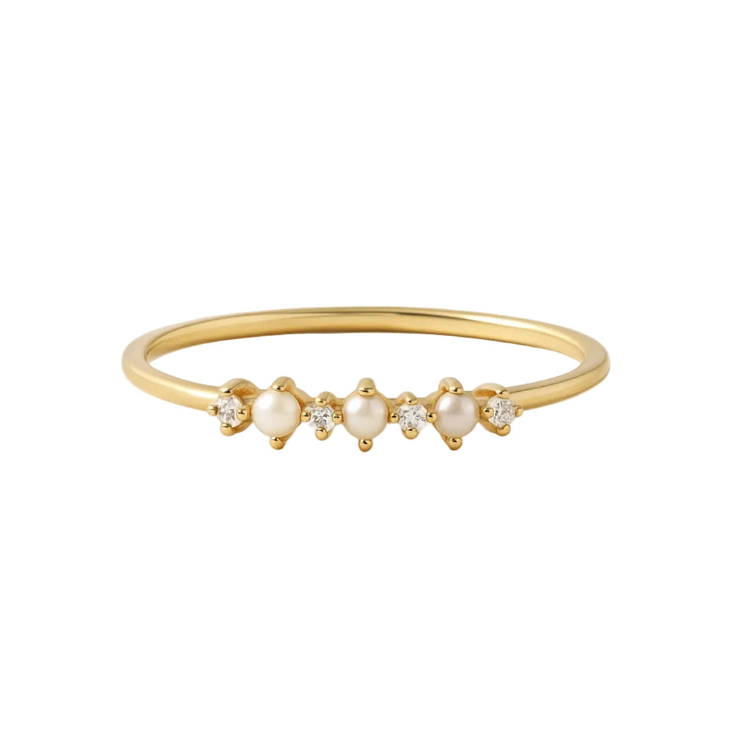 ANILLO VALENTINO COSTA FILA DE CIRCONITAS DELICADAS