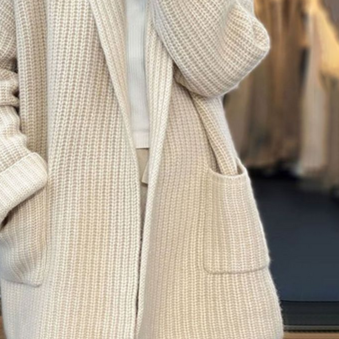 Kiandra | Chaqueta de Punto de Lana con Bolsillos