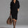 Damaris | Vestido Negro Cálido, Elegante y Cómodo