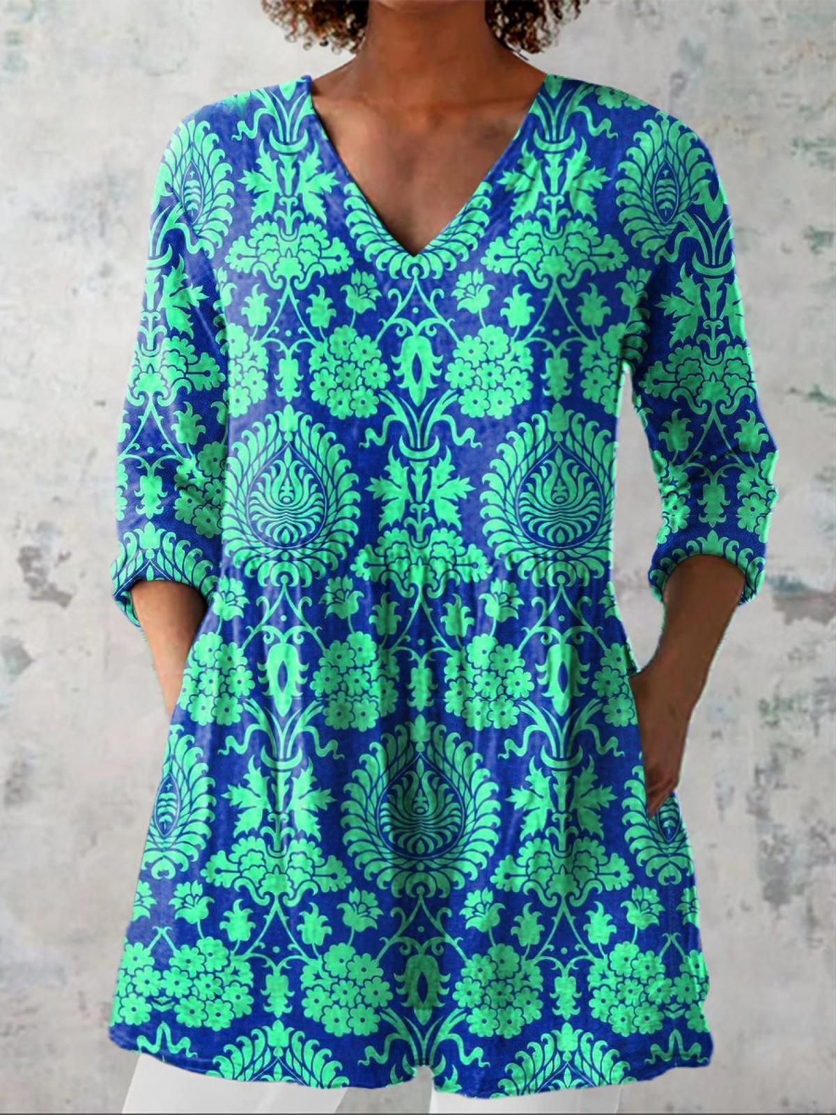 Beatrix | Camisa Larga con Escote en V