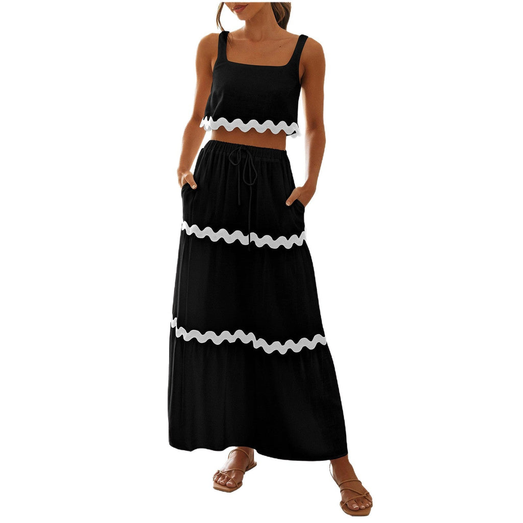 Conjunto Riviera™ Falda Midi + Top Ondas