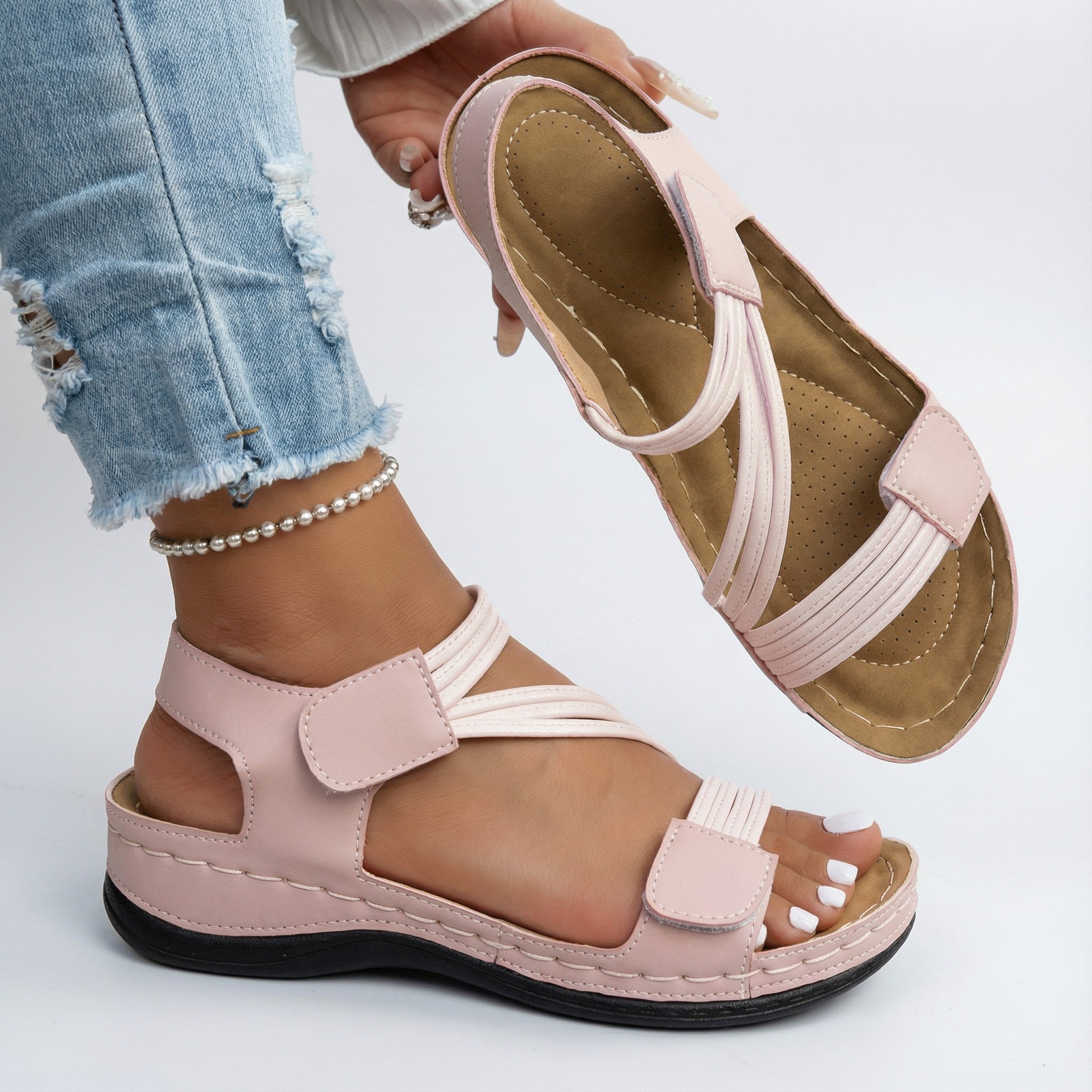 JULIETA | SANDALIAS DE CONFORT LIGERO AJUSTABLE