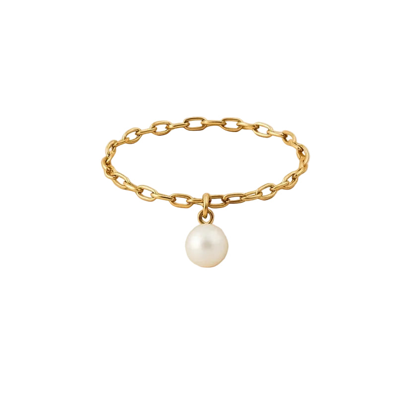 ANILLO VALENTINO COSTA CADENA DELICADA CON PERLA