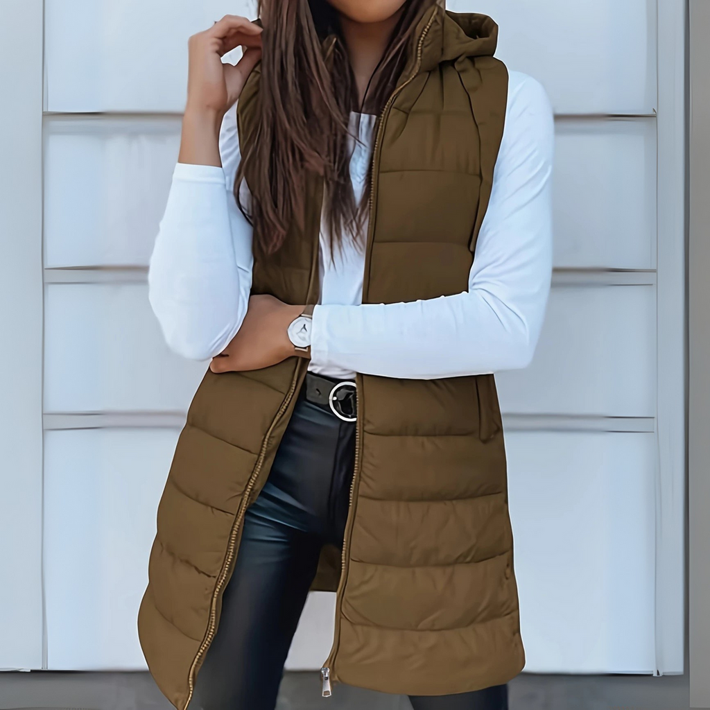 Isabella | Chaleco Puffer Sin Mangas Ligero