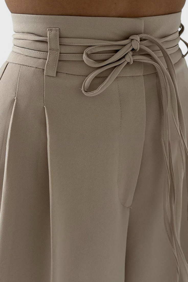 Sophie | Pantalones de pierna ancha con cordones