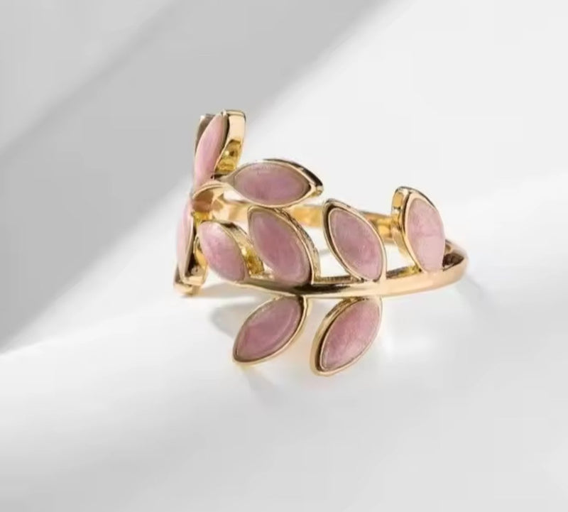 ANILLO | ROSE LEAVES
