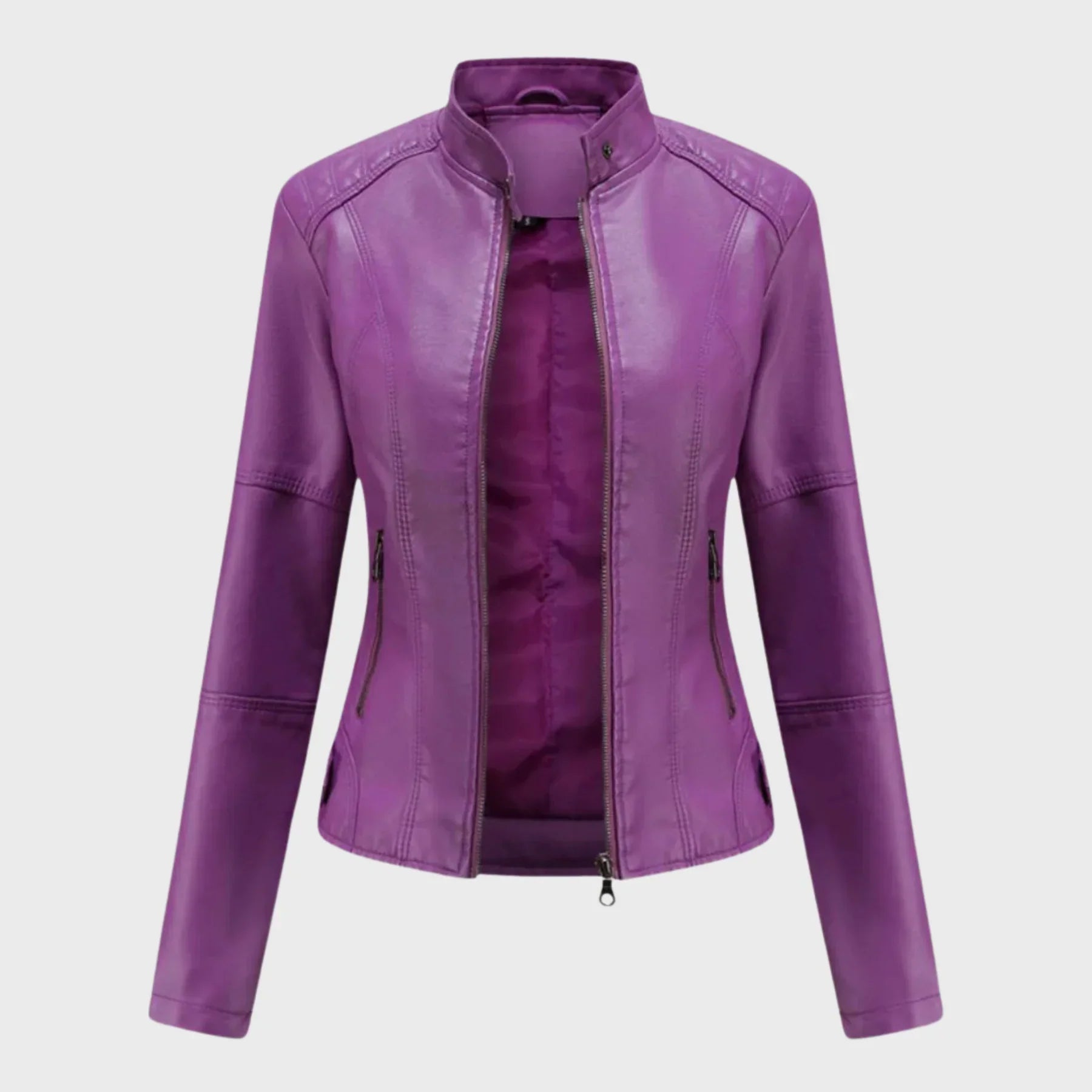 Romina | Chaqueta de Cuero Casual
