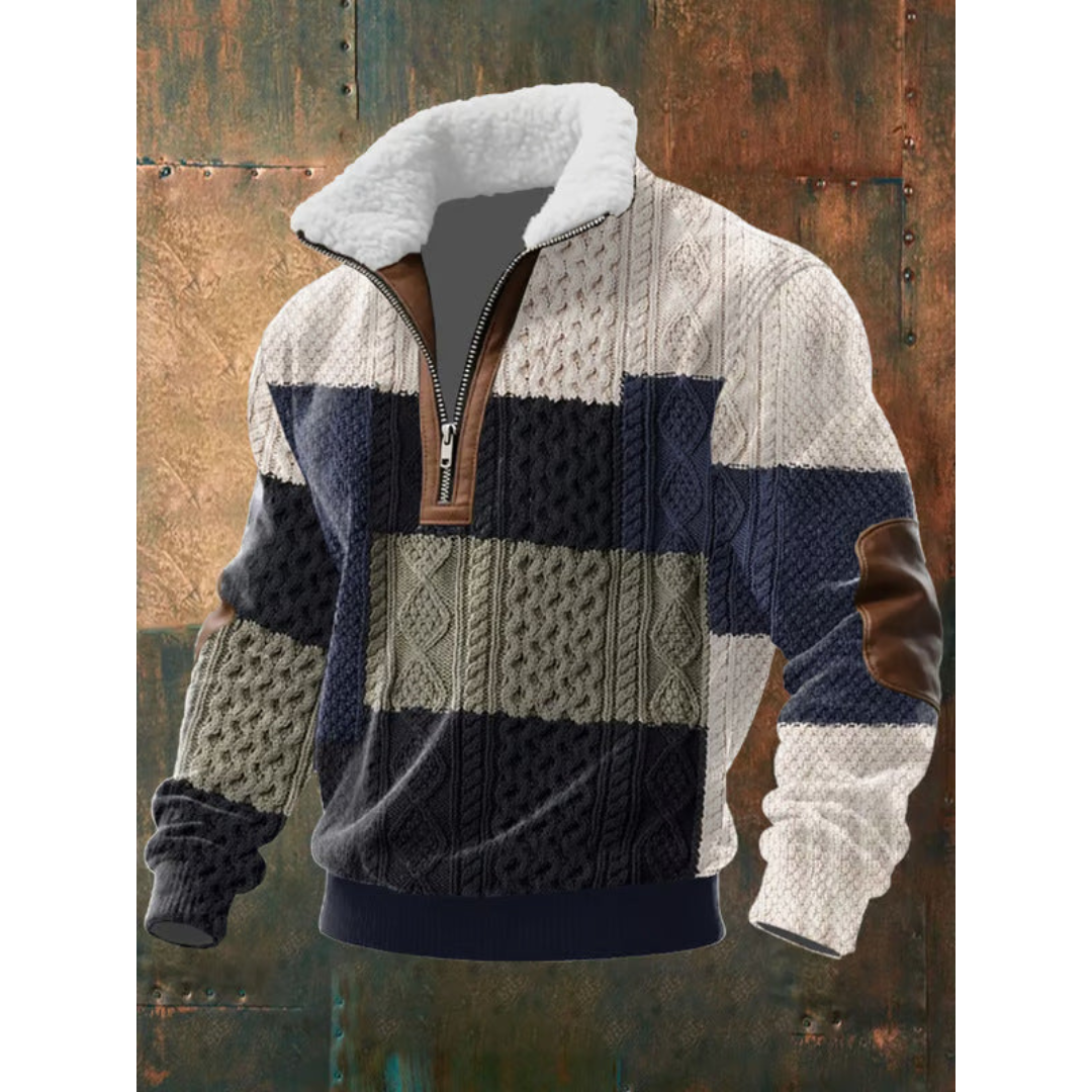 Cristian™ | Suéter de forro polar con cremallera y cuello alto