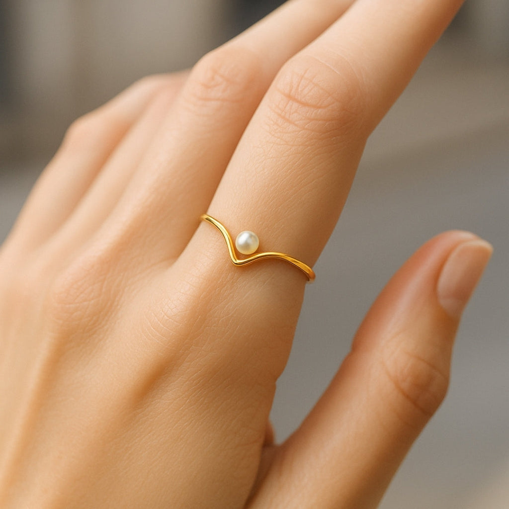 ANILLO VALENTINO COSTA V PERLA MINIMAL