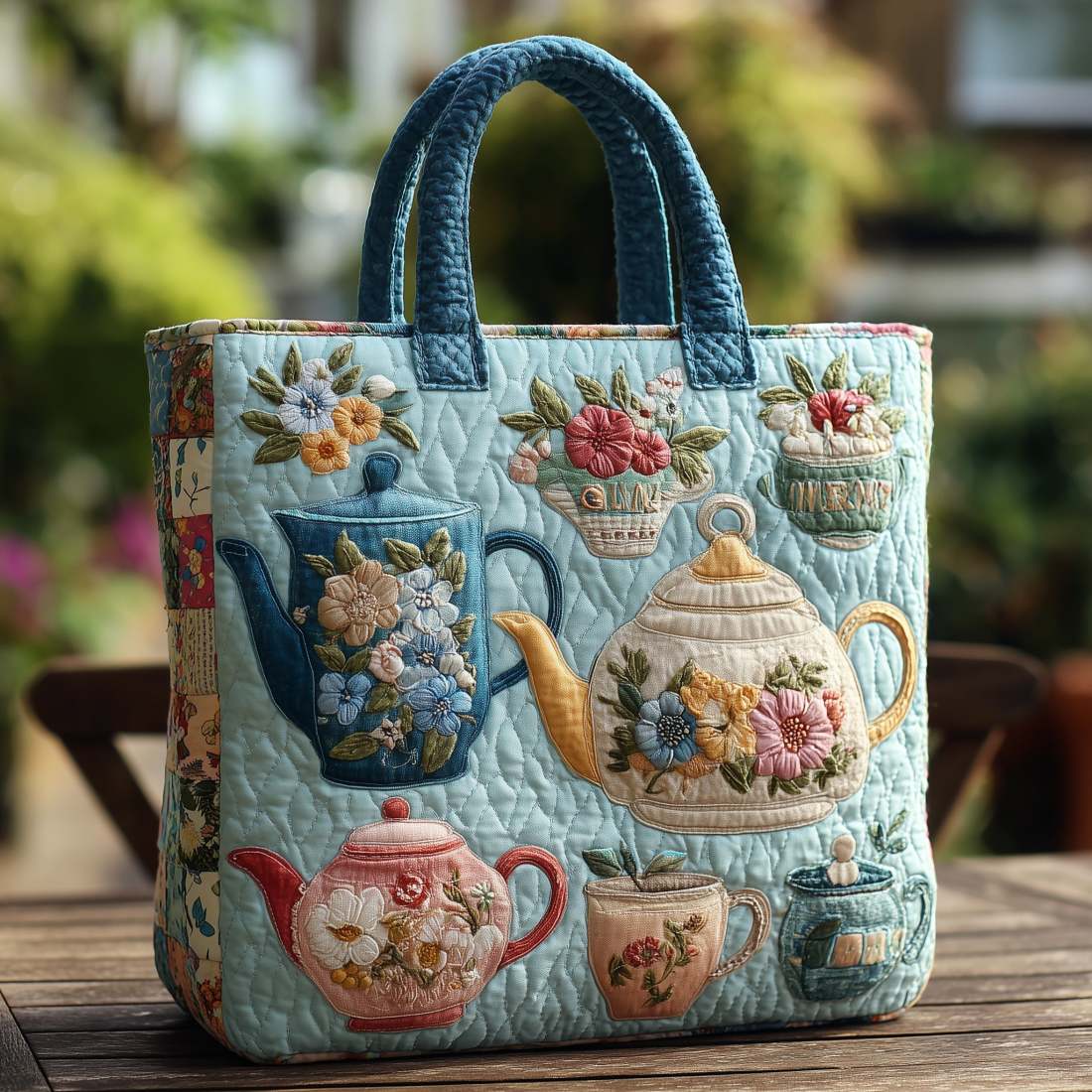 Florina™ | Bolsa Artística con Patrón Floral 3D (Impresión Impactante)