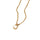 COLLAR VALENTINO COSTA DORADO CON COLGANTE CUADRADO