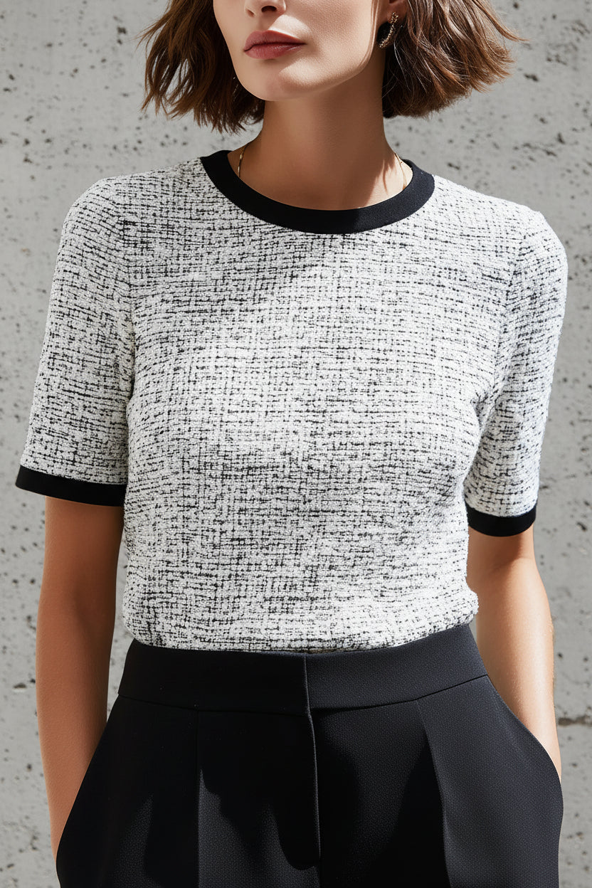 TOP VALENTINO COSTA GRAIN NOIR