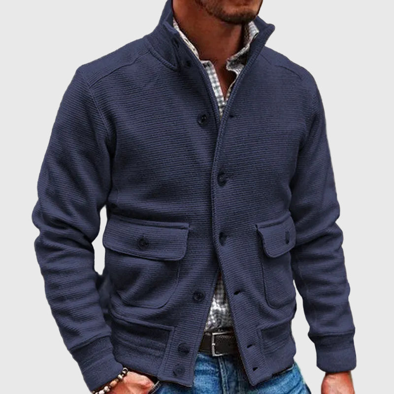 Diego | Chaqueta Sólida de Cuello Alto