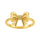 ANILLO VALENTINO COSTA LAZO DORADO CON CIRCONITA