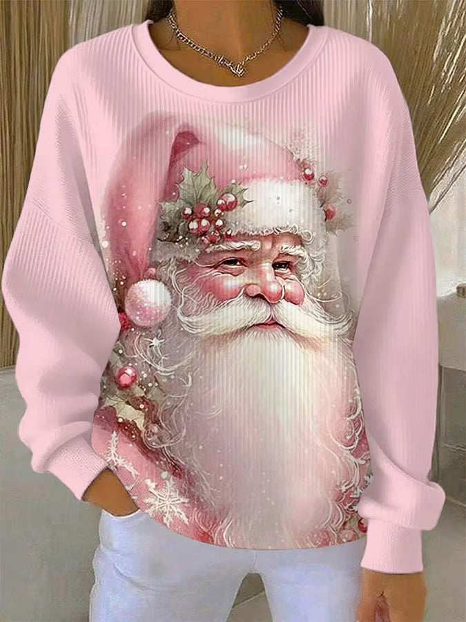 Hanne - Suéter navideño con motivo de Papá Noel