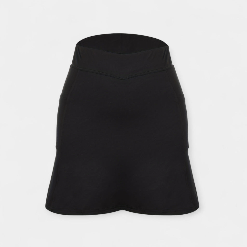 Pantalones cortos de cintura alta con falda