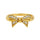 ANILLO VALENTINO COSTA LAZO DORADO CON CIRCONITAS