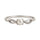 ANILLO VALENTINO COSTA PERLA CENTRAL CON HOJAS Y CIRCONITAS