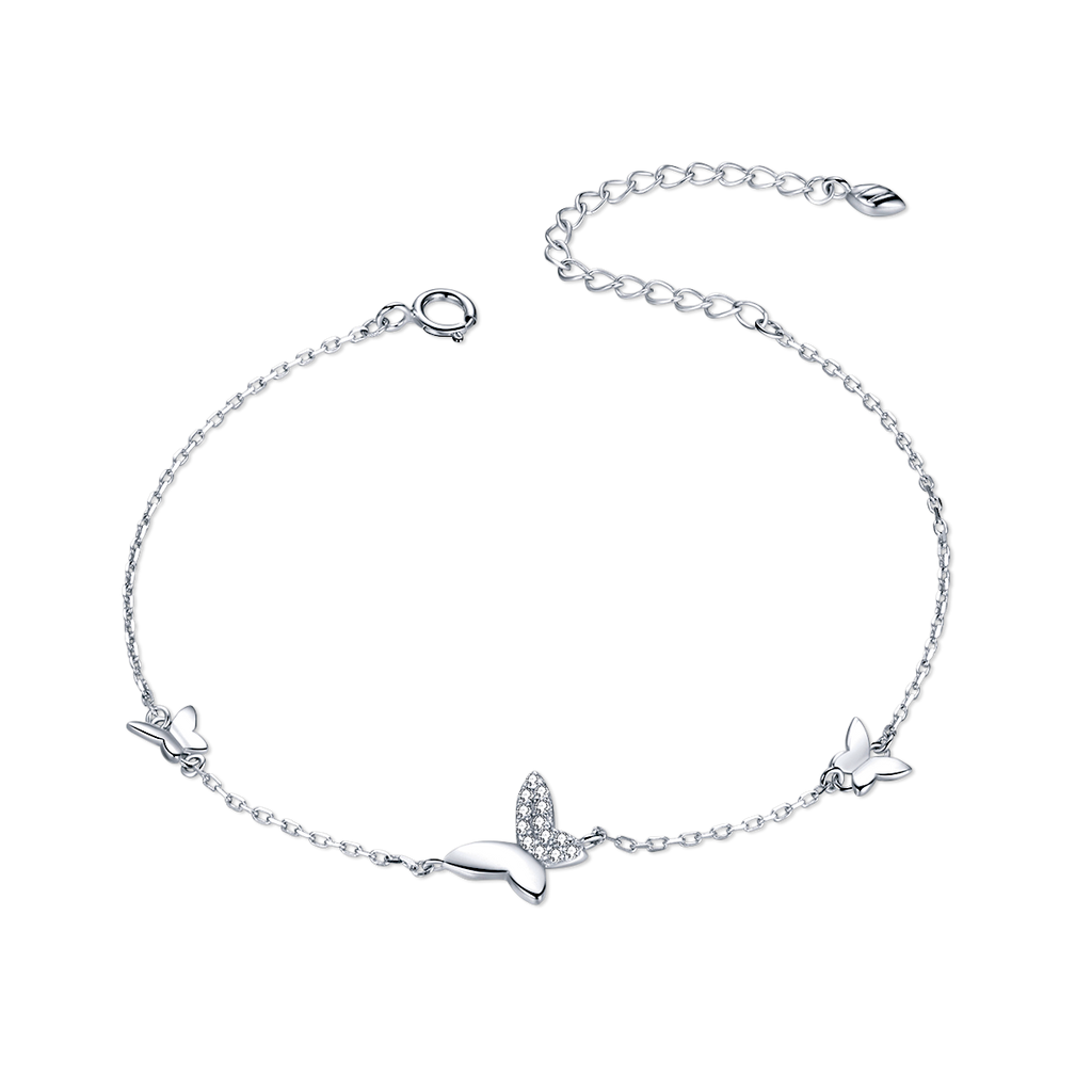 PULSERA VALENTINO COSTA MARIPOSAS DELICADAS CON CIRCONITAS