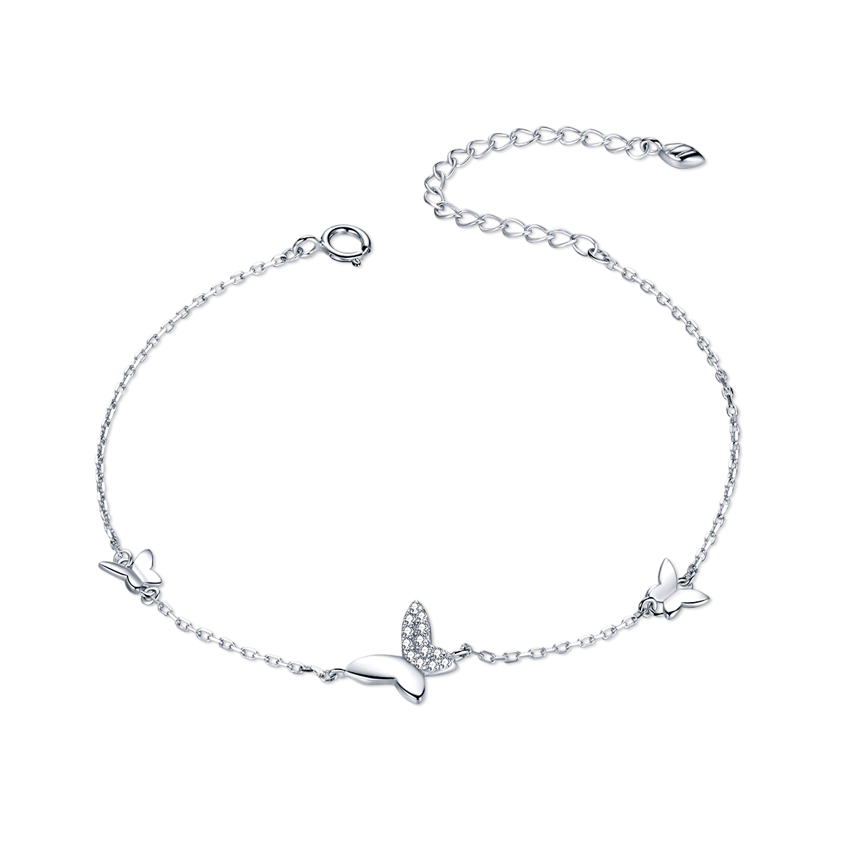 PULSERA VALENTINO COSTA MARIPOSAS DELICADAS CON CIRCONITAS