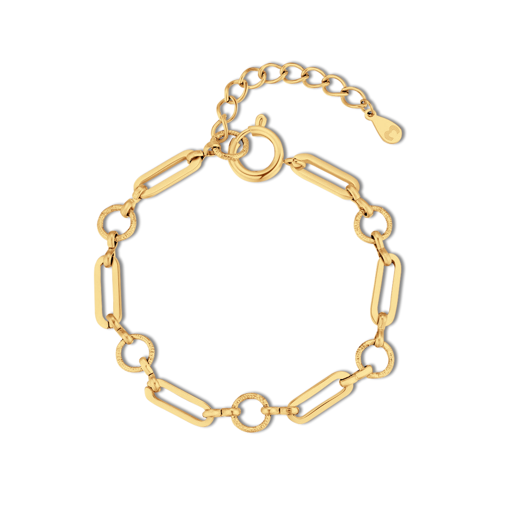 PULSERA VALENTINO COSTA ESLABONES OVALADOS DORADOS