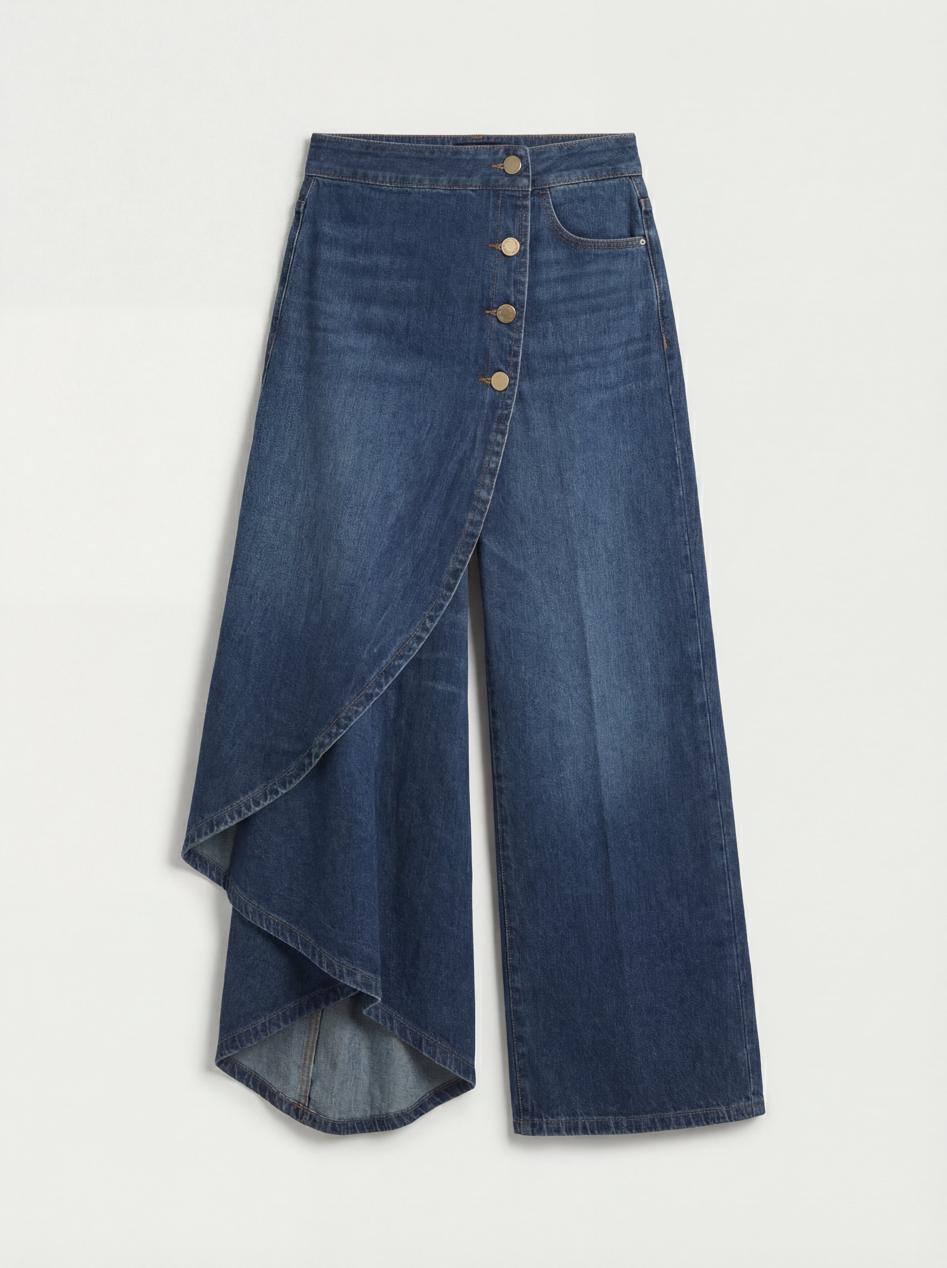 AITANA | PANTALÓN PALAZZO DENIM CRUZADO