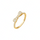 ANILLO VALENTINO COSTA DORADO LAZO CON CIRCONITAS