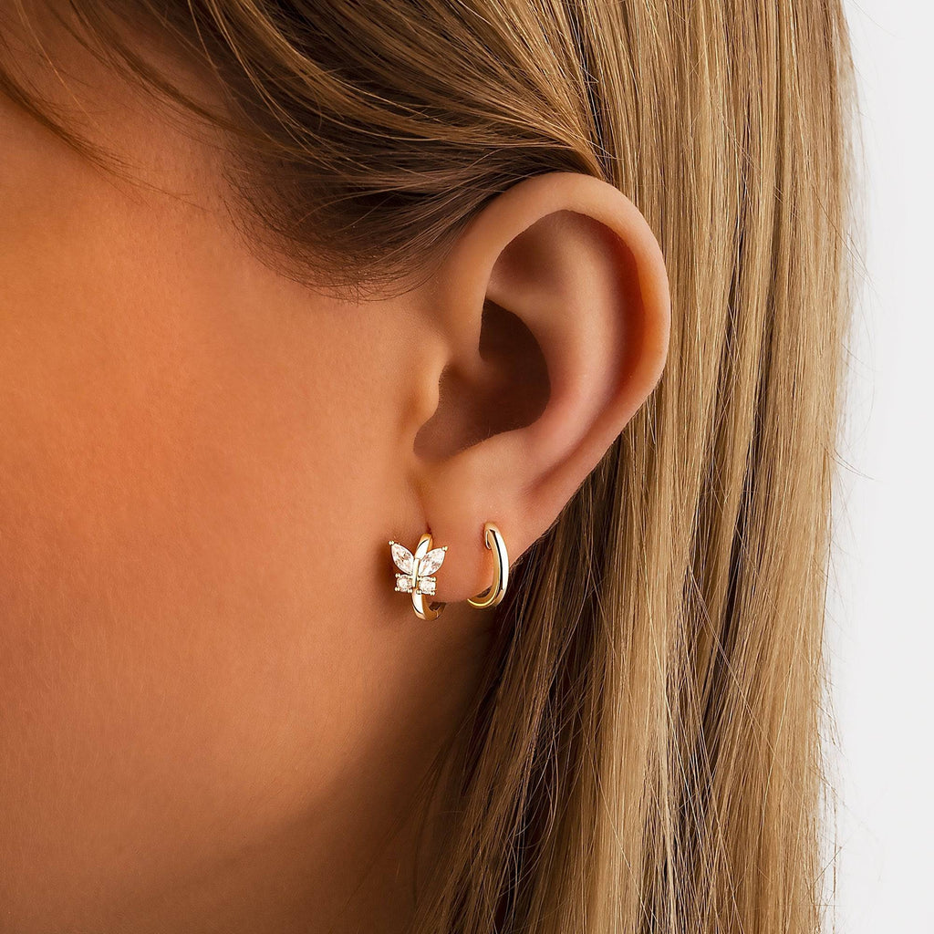 PENDIENTES VALENTINO COSTA ARO PLATEADO CON CIRCONITAS