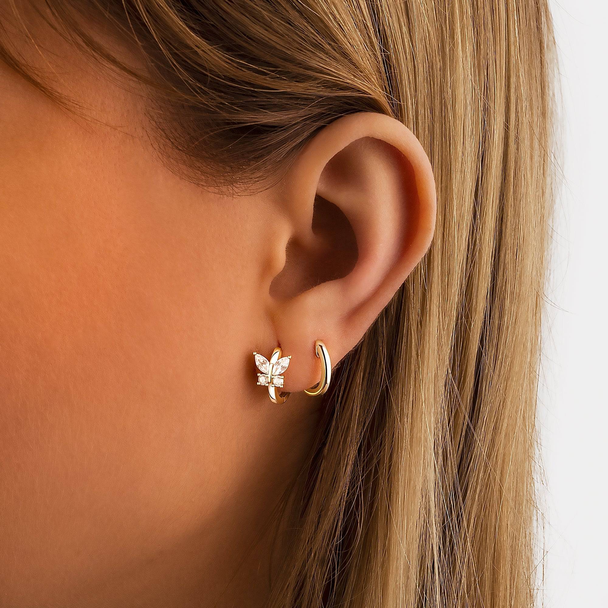 PENDIENTES VALENTINO COSTA ARO PLATEADO CON CIRCONITAS
