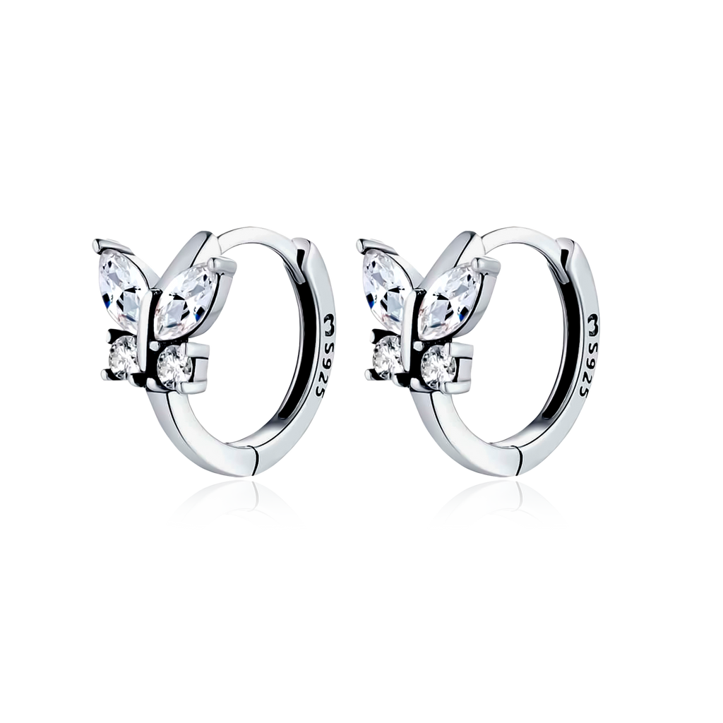 PENDIENTES VALENTINO COSTA ARO PLATEADO CON CIRCONITAS