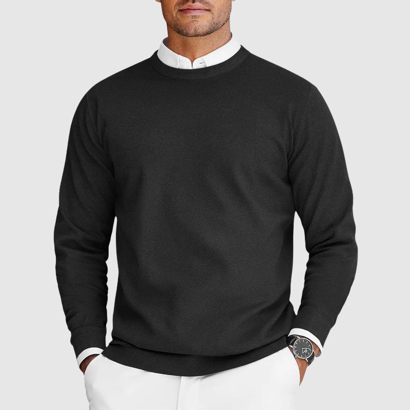 Casper | Suéter de Cuello Redondo para Hombre Blanco