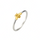 ANILLO VALENTINO COSTA BICOLOR CON DETALLE DORADO