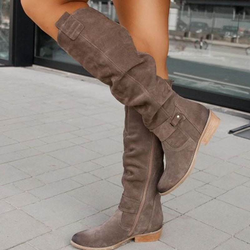 Lina | Botas de ante cómodas y cálidas para mujeres